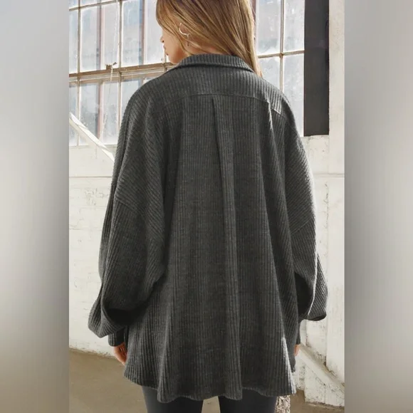 Joah Brown deep v pullover - Picture 2 of 3